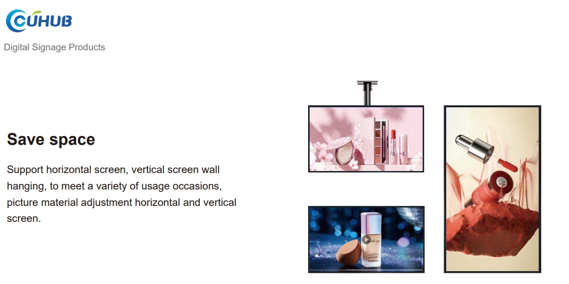Cuhub Smart Wall-montierte Werbemaschine: Globaler Bestseller für Geschäftsdisplays
