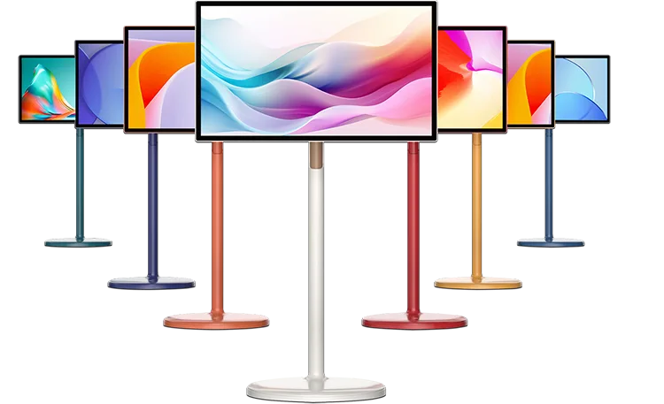 55-inch portable mobile screen