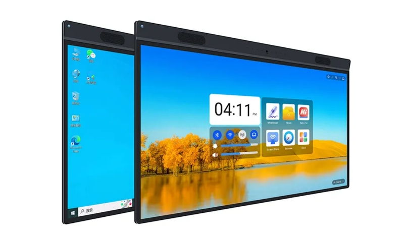 Capacitive touch interactive flat panels